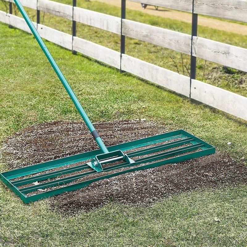Lawn Leveling Rake With Steel Handle Lawn Tool For A Perfectly Even Yard 0
