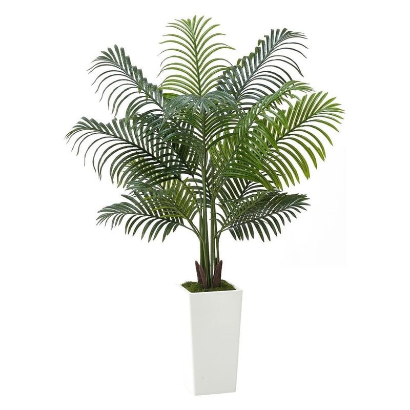 Artificial Areca Palm Tree With Pot Indoor Faux Plant For Home Decor 0