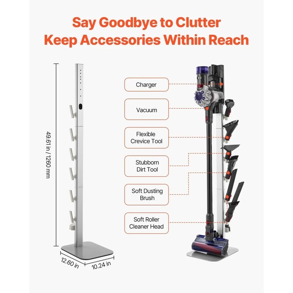 Vacuum Stand Docking Organizer For Dyson Cleaners Efficient Charging And Storage Solution 3