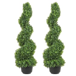 artificial topiary tree with interchangeable leaves for home decoration lifelike, customizable greenery