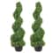Artificial Topiary Tree With Interchangeable Leaves For Home Decoration Lifelike Customizable Green 0