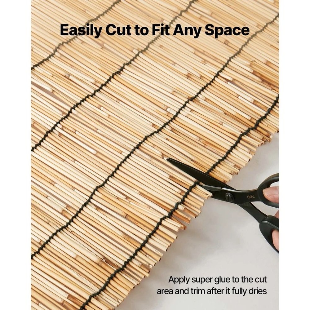 Natural Reed Fence Panel Privacy Screen Roll Outdoor Garden Fence For Privacy And Decor 3