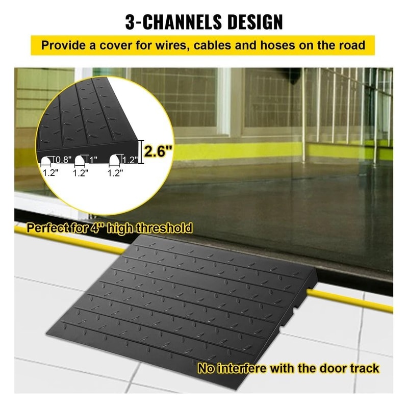 Rubber Curb Ramp For Wheelchair Access Load Capacity 2