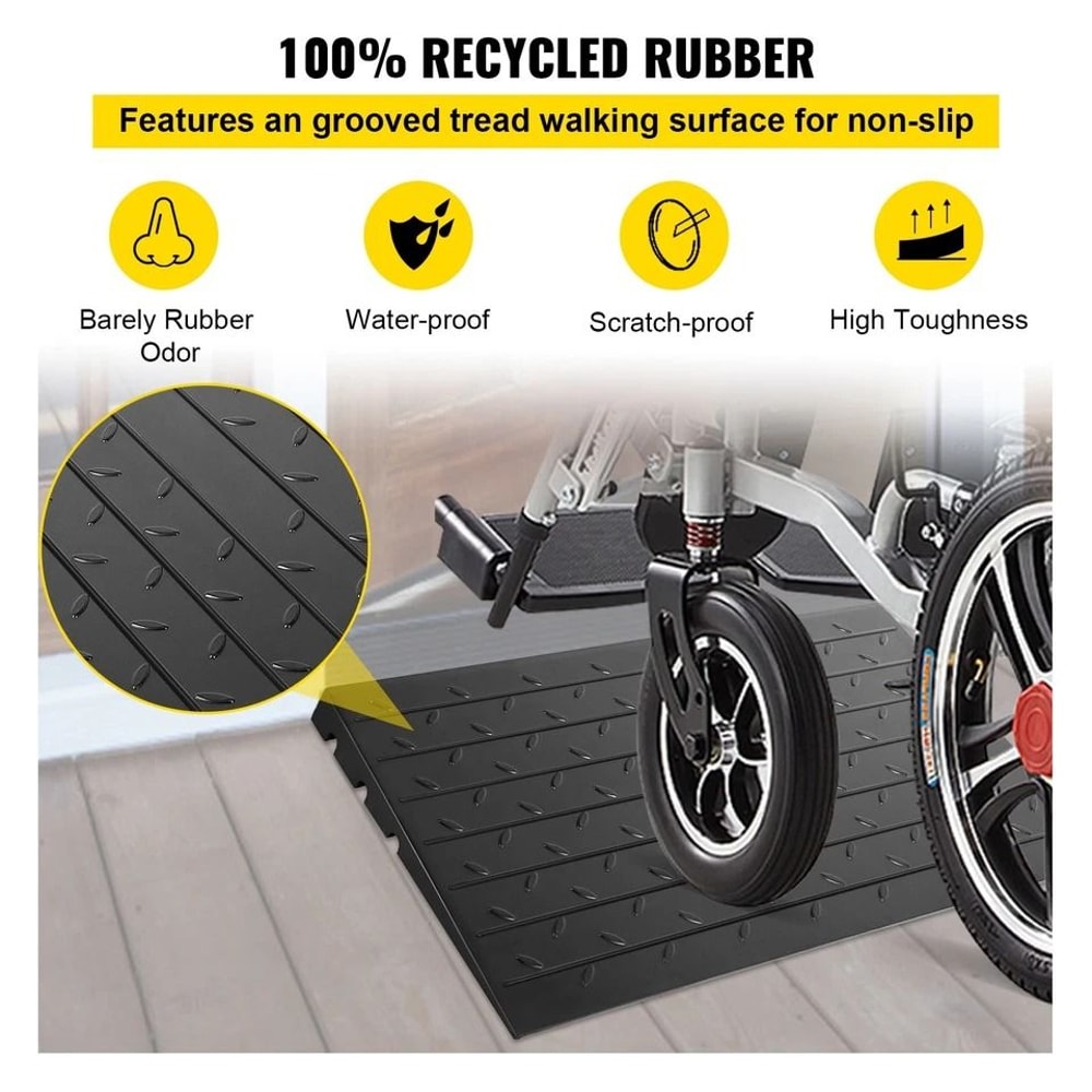 Rubber Curb Ramp For Wheelchair Access Load Capacity 3