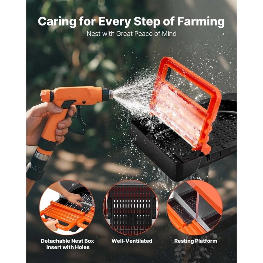 Chicken Nesting Box With Compartments For Egg Laying Durable Galvanized Steel Design For Hens 5