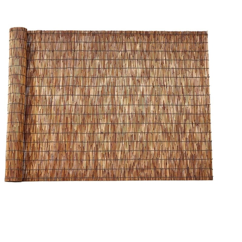 Natural Reed Privacy Fence Panel EcoFriendly Outdoor Screen Roll 7