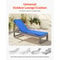 Outdoor Lounge Chair Cushion With Ties Waterproof Durable 1