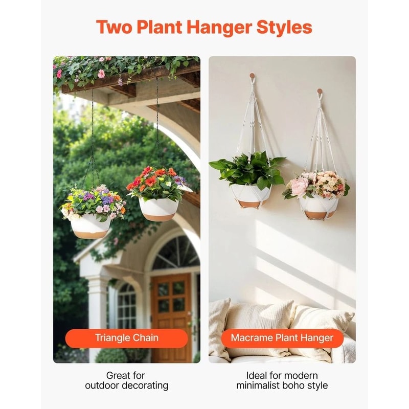 SelfWatering Hanging Planters For Indoor Outdoor Use Easy Care Planters 3