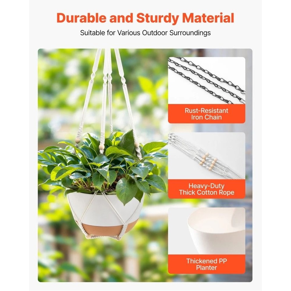 SelfWatering Hanging Planters For Indoor Outdoor Use Easy Care Planters 4