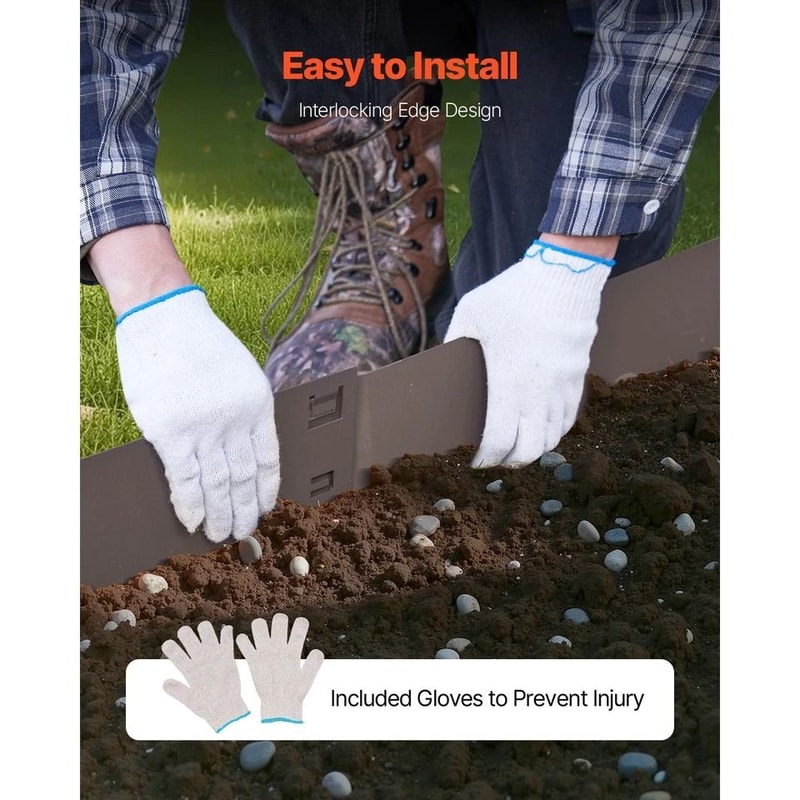 Steel Landscape Edging RustResistant Brown Garden Border 4