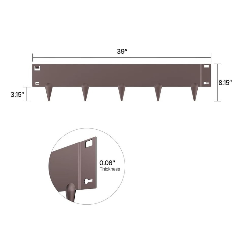 Steel Landscape Edging RustResistant Brown Garden Border 6