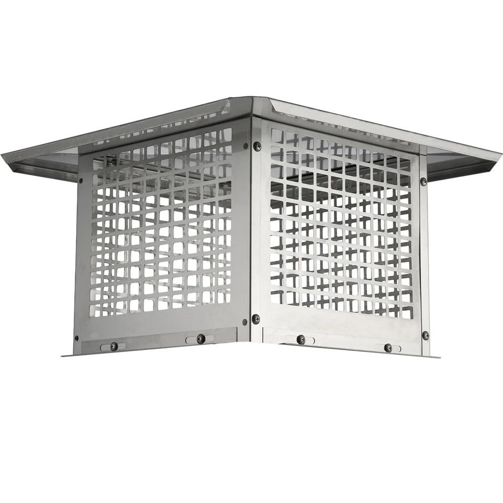 Stainless Steel Chimney Cap Flue Cover With Mesh For Fireplace Protection 6