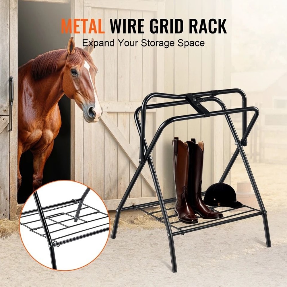 Folding Saddle Rack Portable Horse Saddle Stand For Easy Storage 5