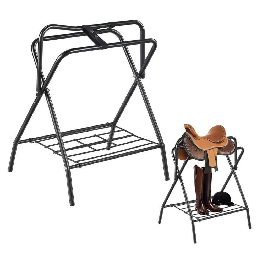 Folding Saddle Rack Portable Horse Saddle Stand For Easy Storage 7
