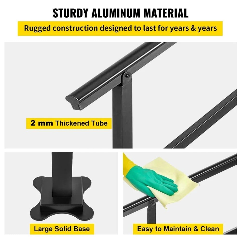 Durable Aluminum Outdoor Steps Handrail For Steps 3