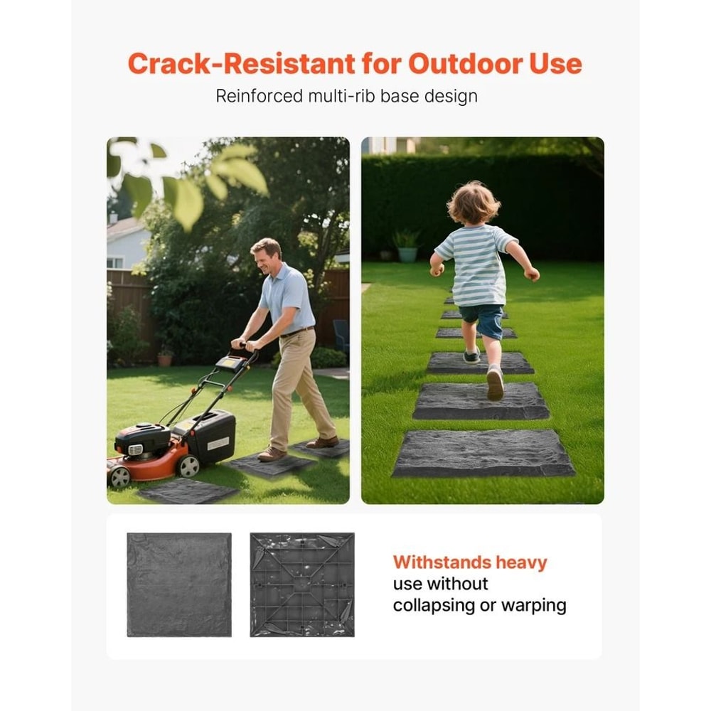 Decorative Walkway Pavers With Stakes Grey Stepping Stones For Garden Pathways 2