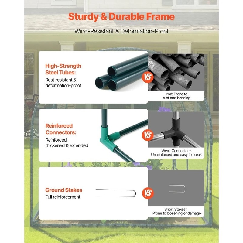 WindResistant Tall Crop Cage Garden Plant Protection Tent For Outdoor Plants 1
