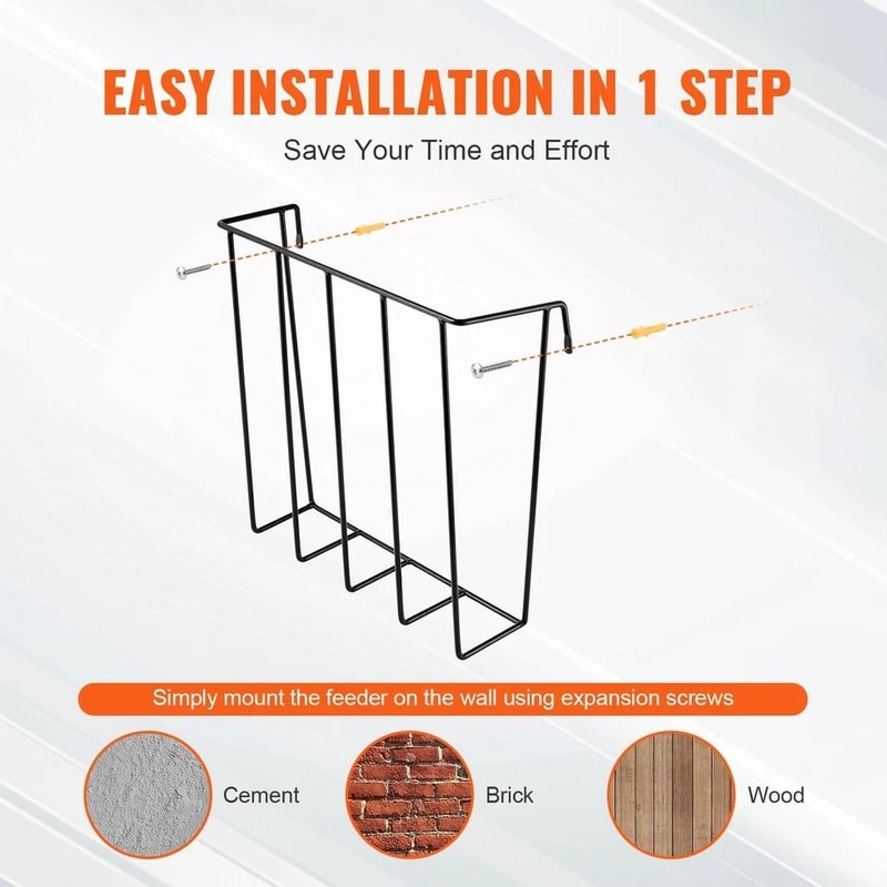 WallMounted Hay Feeder For Livestock Durable Goat Horse Hay Rack 5