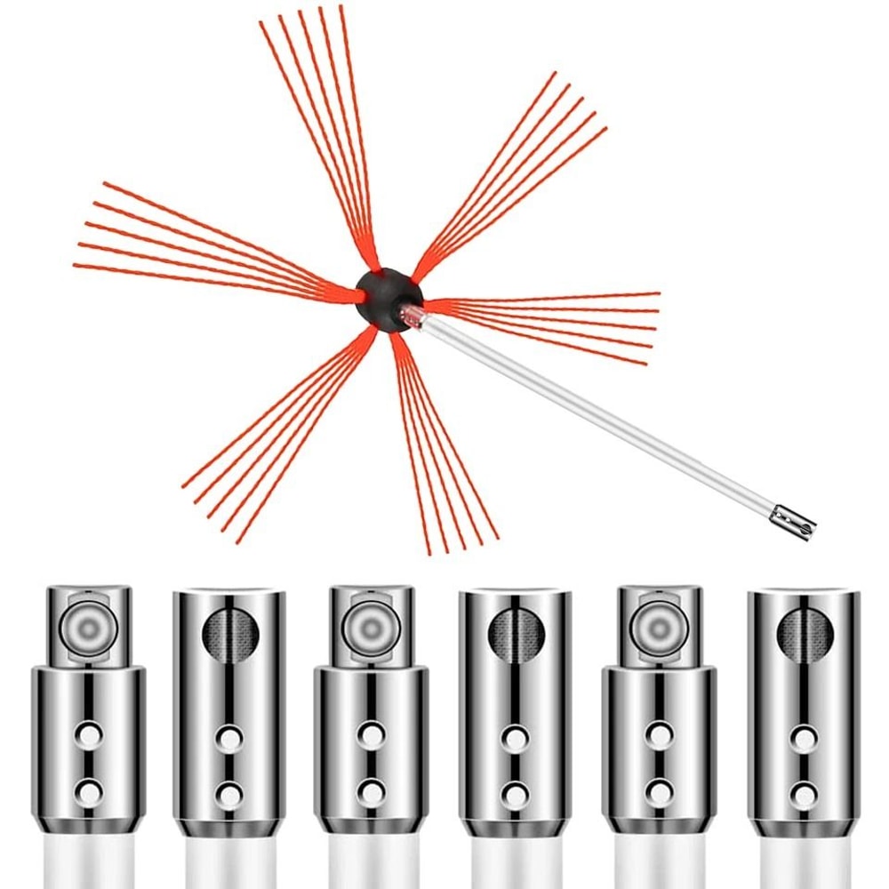 Chimney Sweep Kit Professional Chimney Cleaning Brush Set For Homeowners Professionals 6