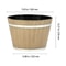 Resin Barrel Planter For Garden Flowers And Plants Large Garden Pot 5