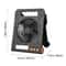 Solar Powered Fan With Rechargeable Battery LED Light Portable Cordless EcoFriendly Outdoor Fan 1