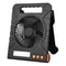Solar Powered Fan With Rechargeable Battery LED Light Portable Cordless EcoFriendly Outdoor Fan 0