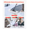 HeavyDuty Snow Shovel With HDPE Plastic Blade Removable Steel Rod Ergonomic Threaded Grip 3