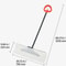 HeavyDuty Snow Shovel With HDPE Plastic Blade Removable Steel Rod Ergonomic Threaded Grip 9