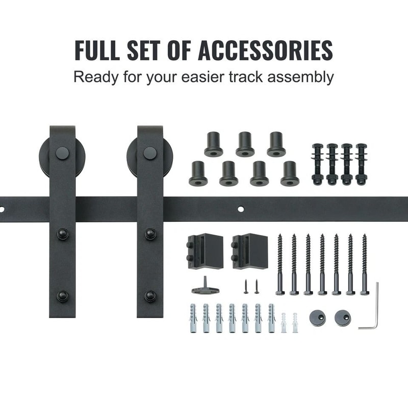 Sliding Barn Door Hardware Kit Heavy Duty Barn Door Hardware Kit With Smooth Glide Track 2