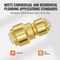 Premium Brass PushFit PEX Pipe Fittings 2