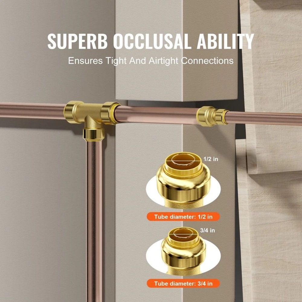 Premium Brass PushFit PEX Pipe Fittings 3