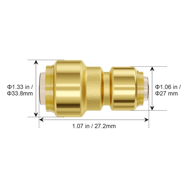 Premium Brass PushFit PEX Pipe Fittings 4