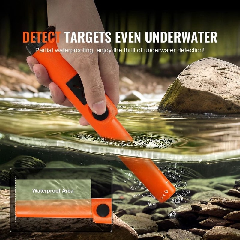 Metal Detector Pinpointer Handheld Wand Waterproof Probe For Precise Detection With Protective Bag 1