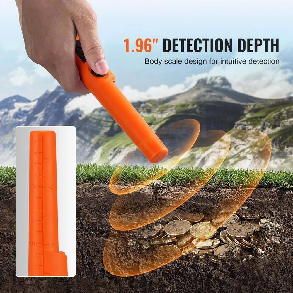 Metal Detector Pinpointer Handheld Wand Waterproof Probe For Precise Detection With Protective Bag 4