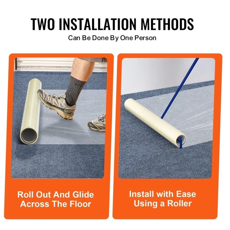 Carpet Protection Film SelfAdhesive PE Car Floor Protector For Easy Cleanup 4