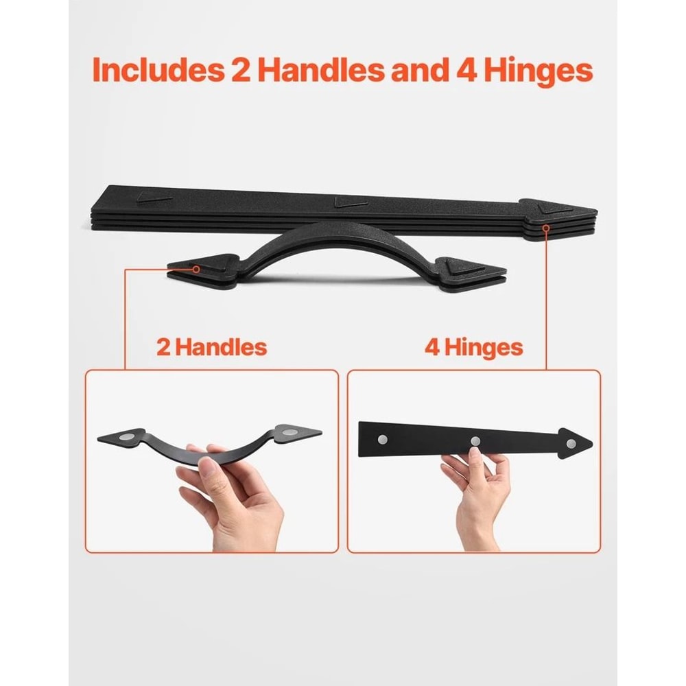 Decorative Magnetic Garage Door Hardware Kit Hinges Handles Durable Black Accents For Enhanced Cur 3