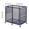 Rolling Pool Toy Storage Bin Organizer With Frame Mesh Fabric Caster Wheels 3