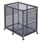 Rolling Pool Toy Storage Bin Organizer With Frame Mesh Fabric Caster Wheels 4