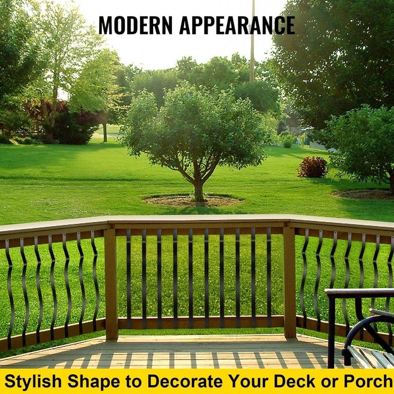 Deck Balusters Metal Deck Spindles Iron Stair Railing Outdoor Balcony Decorative Spindles 2