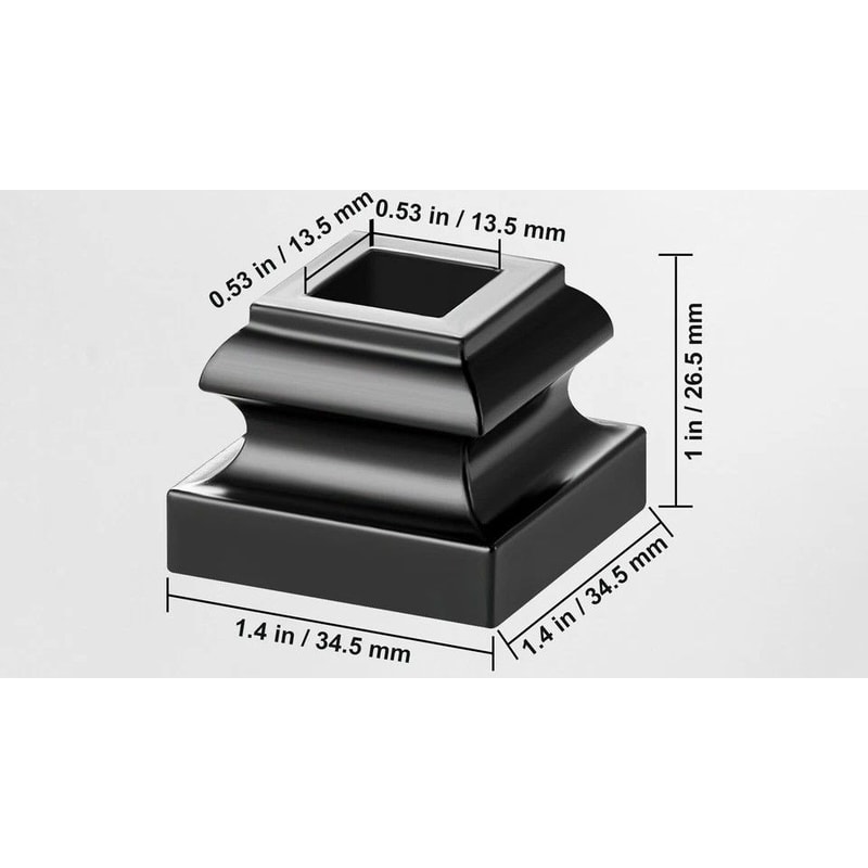 Aluminum Alloy Baluster Flat Shoes For Staircase Wrought Spindles For Stylish Railings 5