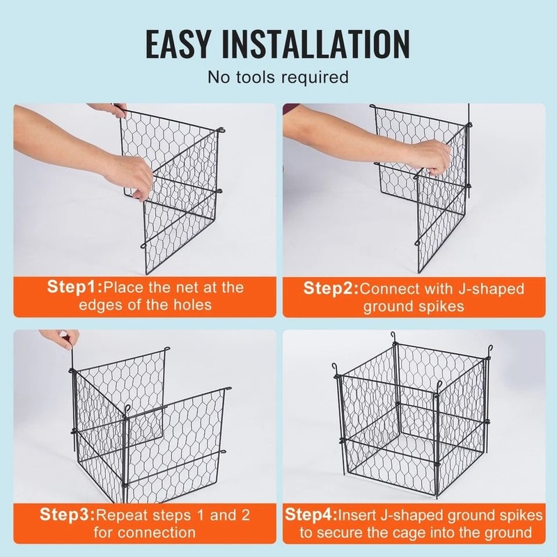 Animal Protector Metal Plant Cage Garden Defense 2