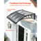 Outdoor Door Awning With ABS Bracket And Drainage System Weatherproof Protection For Home Entryways 1