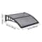 Outdoor Door Awning With ABS Bracket And Drainage System Weatherproof Protection For Home Entryways 4