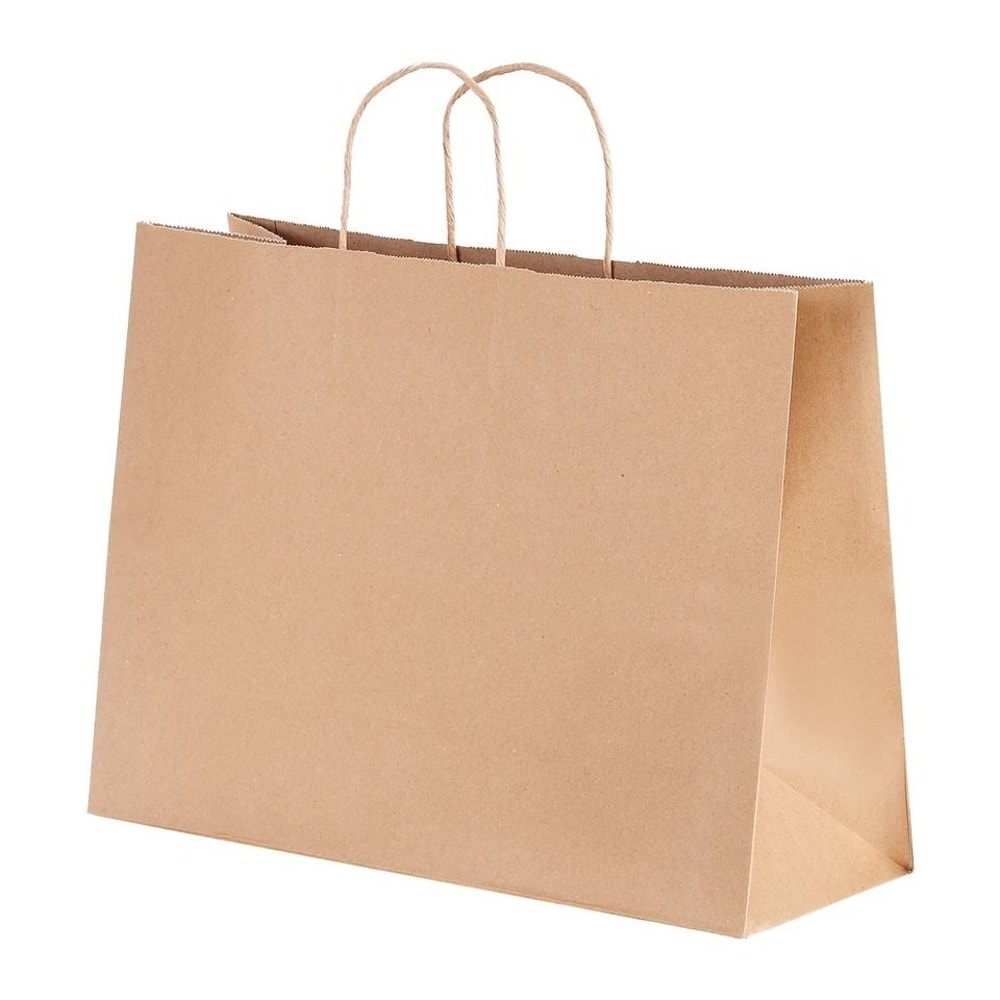 Kraft Paper Bags With Handles EcoFriendly Brown Shopping Party Retail Bags 4