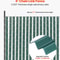 Green Chain Link Fence Privacy Slats With Bottom Lock For High Fence SingleWall Design 1