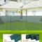 Green Chain Link Fence Privacy Slats With Bottom Lock For High Fence SingleWall Design 3