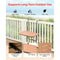 Balcony Hanging Table Outdoor Adjustable Railing Bar Table Patio Balcony Garden 1