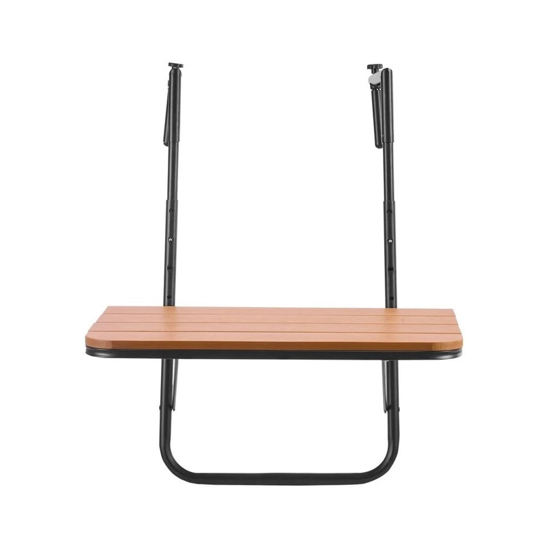 Balcony Hanging Table Outdoor Adjustable Railing Bar Table Patio Balcony Garden 7