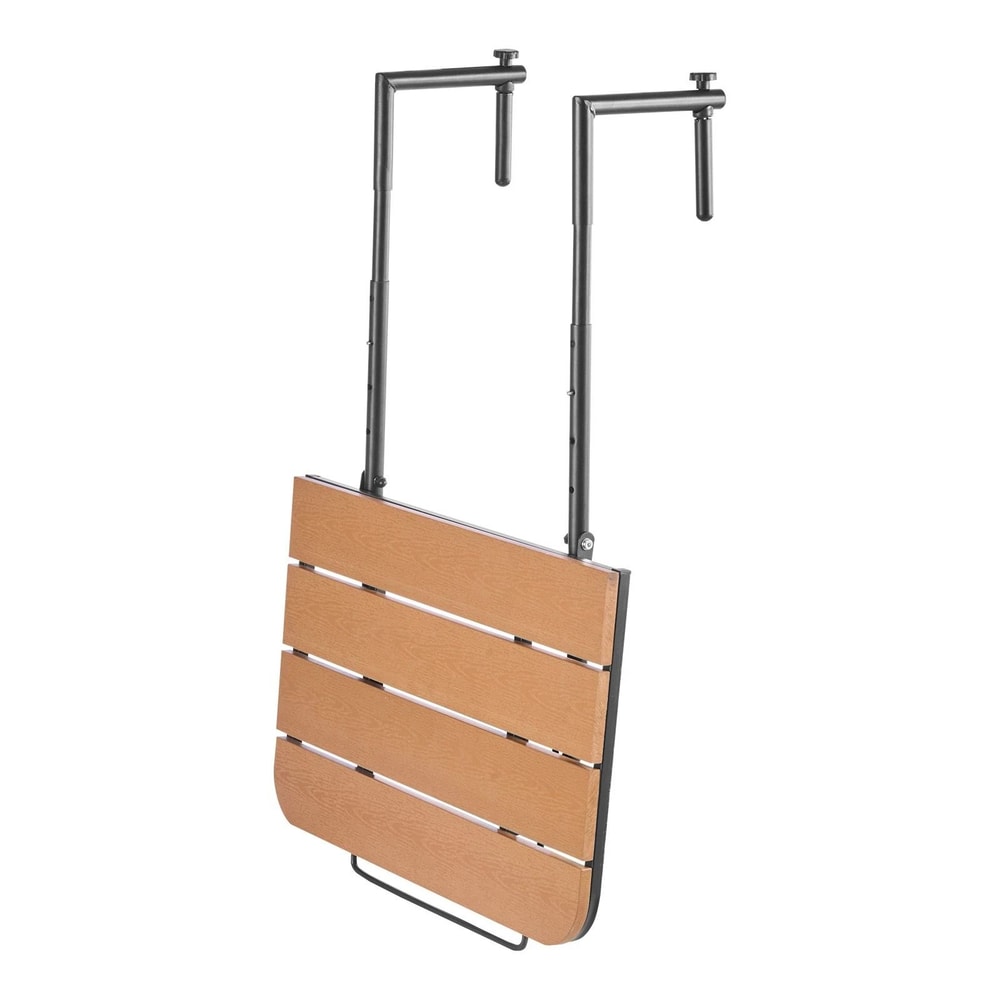 Balcony Hanging Table Outdoor Adjustable Railing Bar Table Patio Balcony Garden 8