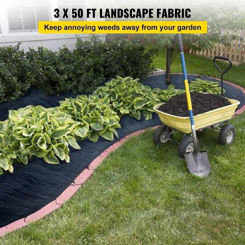 Heavy Duty Weed Barrier Landscape Fabric Woven Ground Cover For Weed Control 1